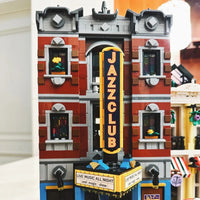 Thumbnail for Building Blocks Creator Expert MOC City Jazz Club and Pizzeria Bricks Toy - 4