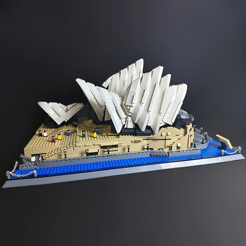 Building Blocks MOC Architecture Famous Sydney Opera House Bricks Toy - 7