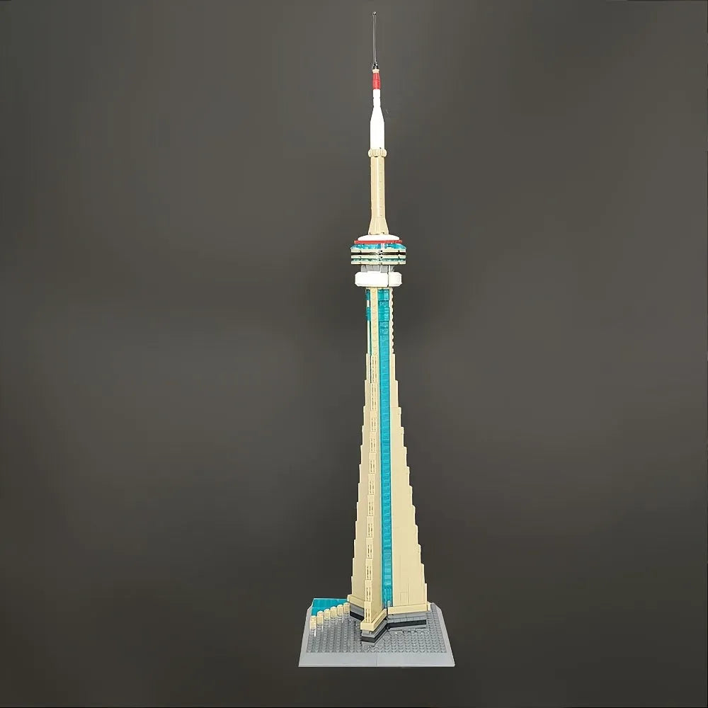 Building Blocks MOC Architecture Canada Toronto TV Tower Bricks Toy - 10