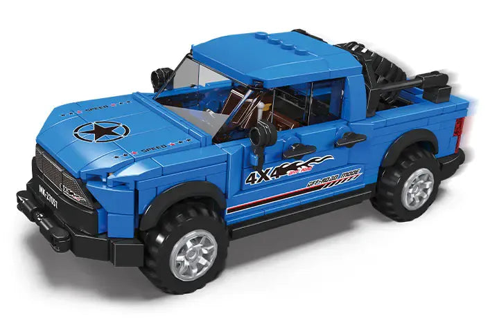 Building Blocks Tech Mini Raptor Pickup Car Champions Bricks Toy Construction Set Toys - 1