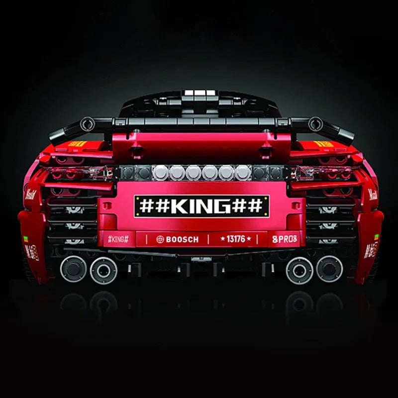 Building Blocks Tech MOC Motorized Porsche 911 Super Car Bricks Toy Construction Set Toys - 5