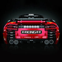 Thumbnail for Building Blocks Tech MOC Motorized Porsche 911 Super Car Bricks Toy - 5
