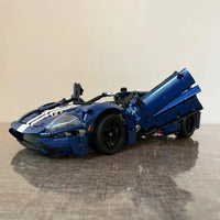 Thumbnail for Building Blocks Technic MOC 2022 Ford GT Classic Racing Car Bricks Toy Construction Set Toys - 5