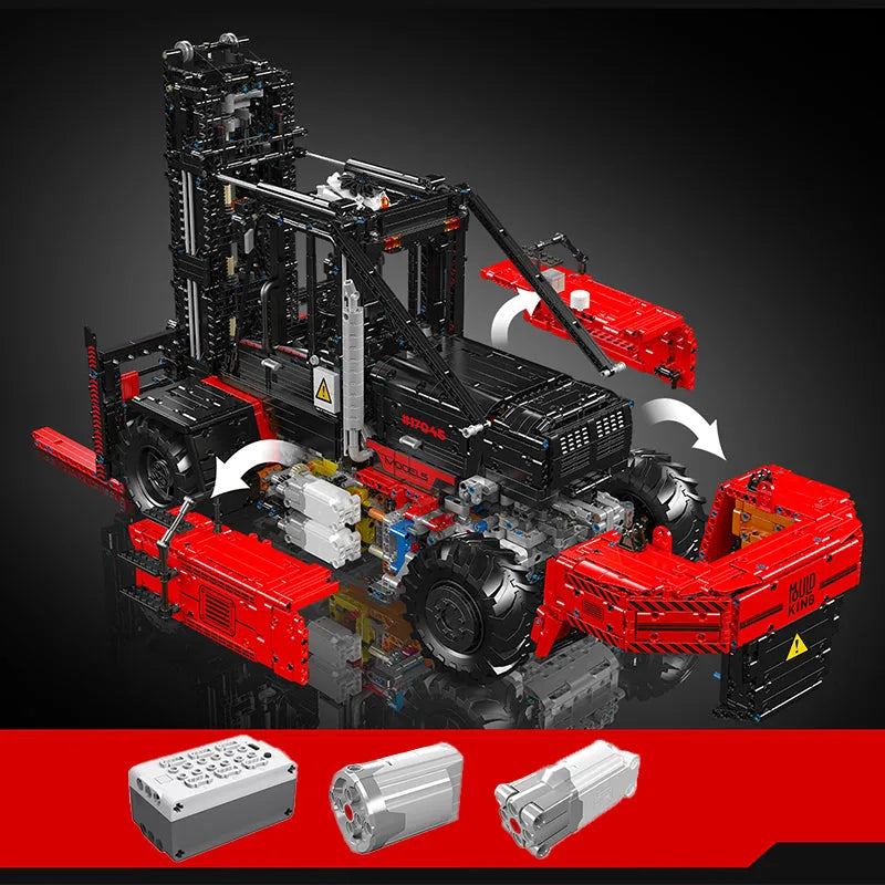 Building Blocks Tech Motorized Heavy Duty Forklift Truck Bricks Toy - 4