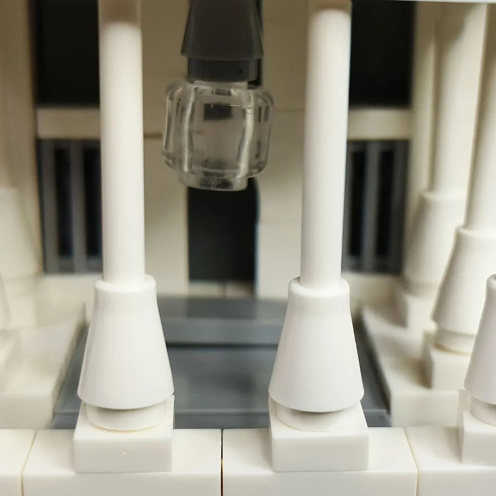 Building Blocks MOC Architecture 7018 White House Bricks Skyline Kids Toys Construction Set Toys - 8