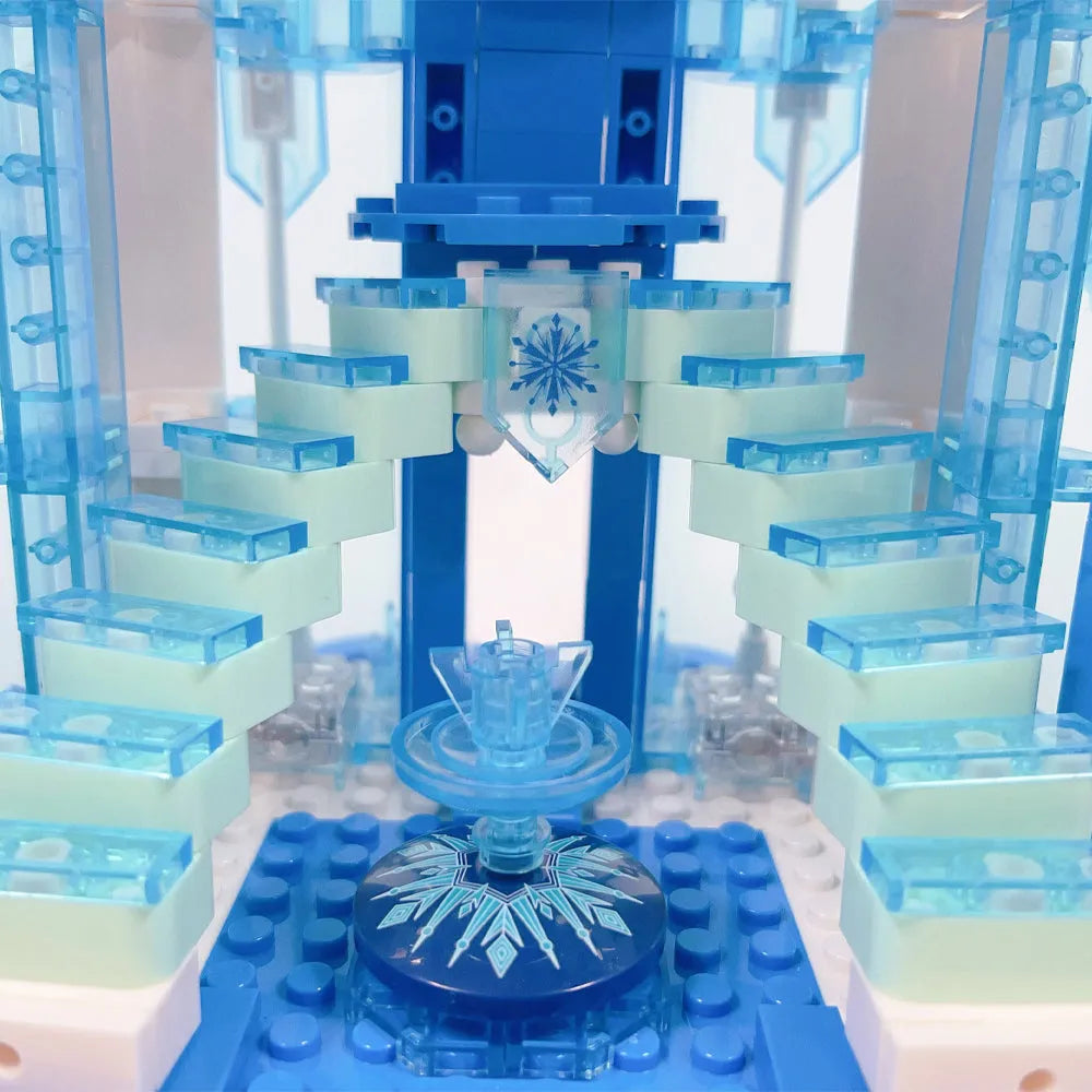 Building Blocks Creative MOC Expert Frozen Ice Castle Bricks Toy - 6