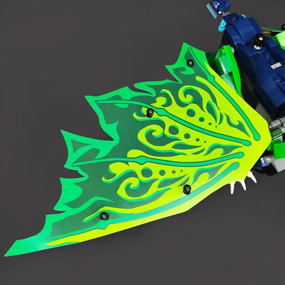 Building Blocks Creator Ideas Movie MOC Legendary Dragon Bricks Toy Construction Set Toys - 8