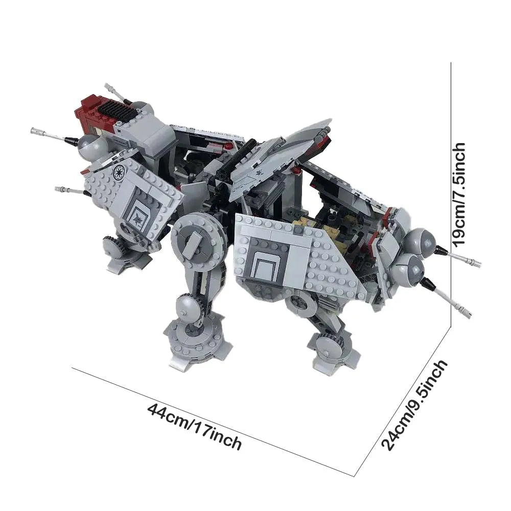 Building Blocks Star Wars MOC The AT - TE Walker Bricks Toy - 2