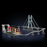 Thumbnail for Building Blocks Tech City Motorized Urban Railcar Bricks Toy - 7