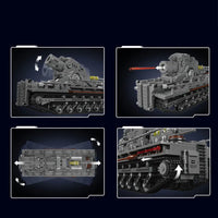 Thumbnail for Building Blocks Military Motorized Karl Mortar Bricks Toy 20028 - 6