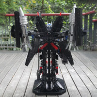 Thumbnail for Building Blocks DJ Rambo Man MOC Mecha Transformer Robot Bricks Toys Construction Set Toys - 5