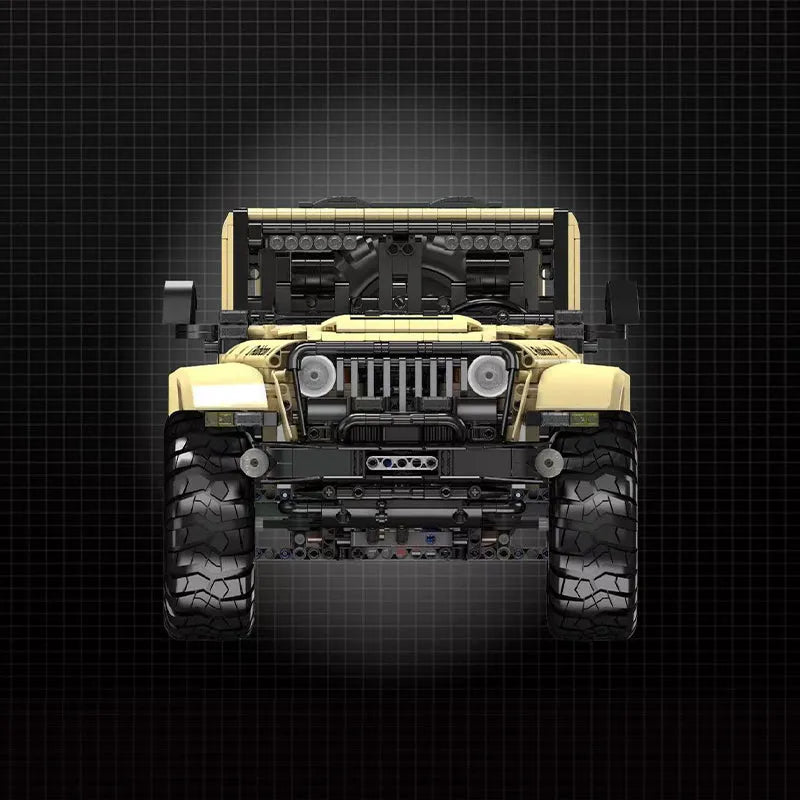 Building Blocks Tech MOC RC Jeep Wrangler SUV Car Bricks Toy Construction Set Toys - 7