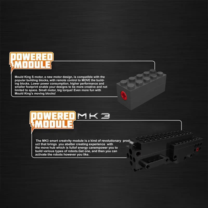 Building Blocks Tech MOC Motorized Red Crawler Crane Bricks Toy Construction Set Toys - 7