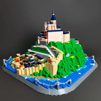 Thumbnail for Building Blocks Architecture MOC Famous Saint Michel Mount Bricks Toy - 5