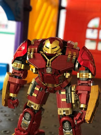 Thumbnail for Building Blocks Mech MOC MK44 Hulkbuster Armor Robot Bricks Toy Construction Set Toys - 5