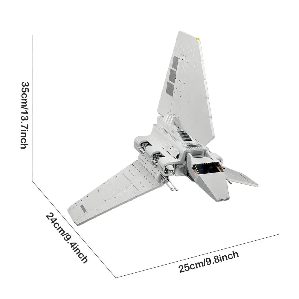 Building Blocks MOC Star Wars Imperial Shuttle Space Ship Bricks Toy - 4
