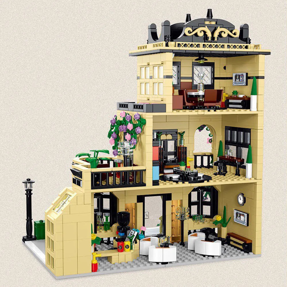 Building Blocks Creator Experts MOC City Cafe Block Module Bricks Toy - 5