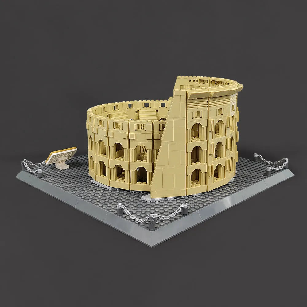 Building Blocks MOC Architecture Italy Rome Colosseum Bricks Toy - 18