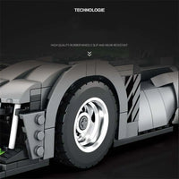 Thumbnail for Building Blocks Tech MOC PEUGEOT 9X8 Hybrid Racing Car Bricks Toy Construction Set Toys - 5