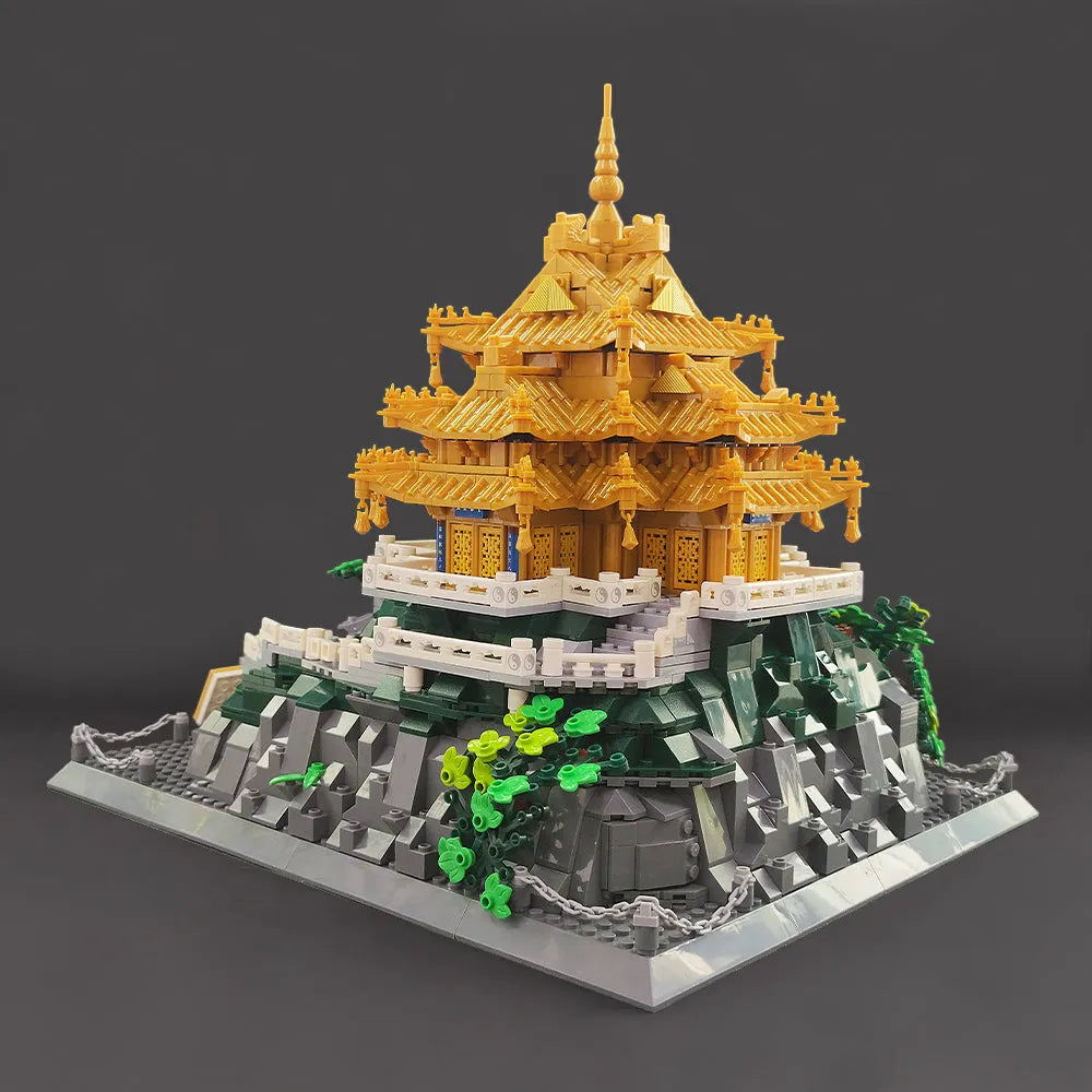 Building Blocks Architecture Famous China LAOJUN Mountain Bricks Toy - 14