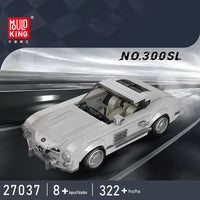 Thumbnail for Building Blocks Tech Mini Mercedes - Benz 300SL Speed Champions Racers Bricks Toy - 2