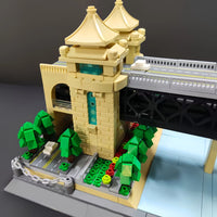 Thumbnail for Building Blocks MOC Architecture China Wuhan River Bridge Bricks Toy - 7