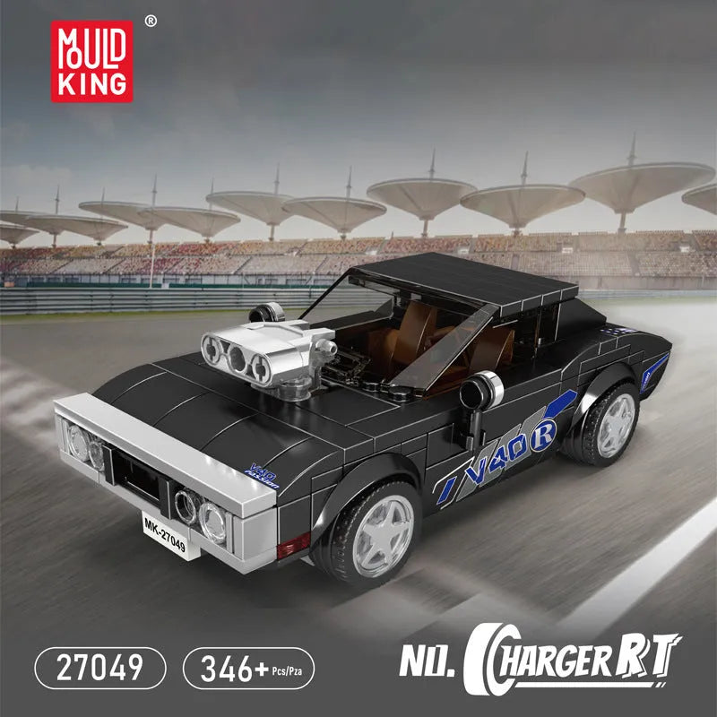 Building Blocks Tech Mini Charger RT Speed Champions Car Bricks Toy Construction Set Toys - 7