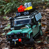 Thumbnail for Building Blocks Tech Creator Expert Land Rover Defender 90 Bricks Toy - 6