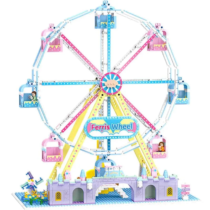 Building Blocks Creator Expert MOC City Motorized Ferris Wheel Bricks Toy - 1