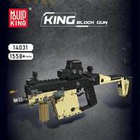 Thumbnail for Building Blocks Military MOC Motorized KRISS Vector SMG Gun Bricks Toy - 2