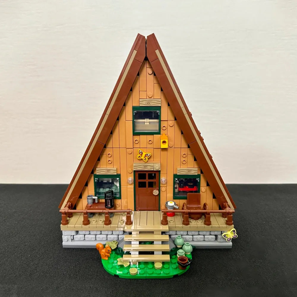 Building Blocks Ideas Expert MOC A Frame Cabin House Bricks Toy Construction Set Toys - 1