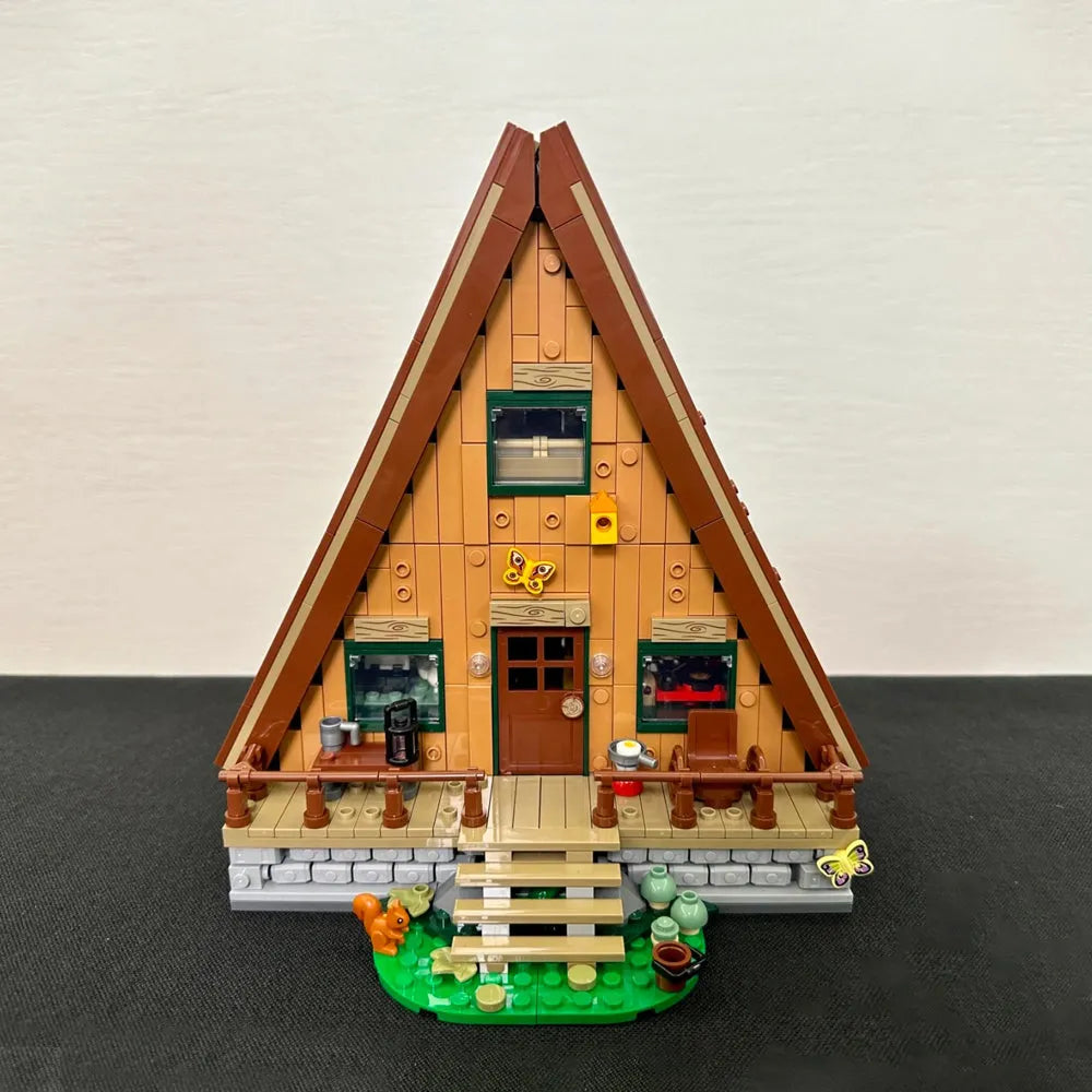 Building Blocks Ideas Expert MOC A Frame Cabin House Bricks Toy - 1