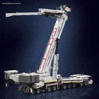 Thumbnail for Building Blocks Tech MOC Motorized Liebherr LTM 11200 Crane Bricks Toy - 8