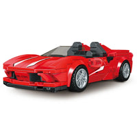 Thumbnail for Building Blocks Tech Mini Ferrari F8 Speed Champions Racers Bricks Toy - 1
