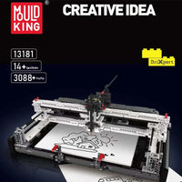 Thumbnail for Building Blocks Technic Expert Motorized Plotter Bricks Toy Construction Set Toys - 2
