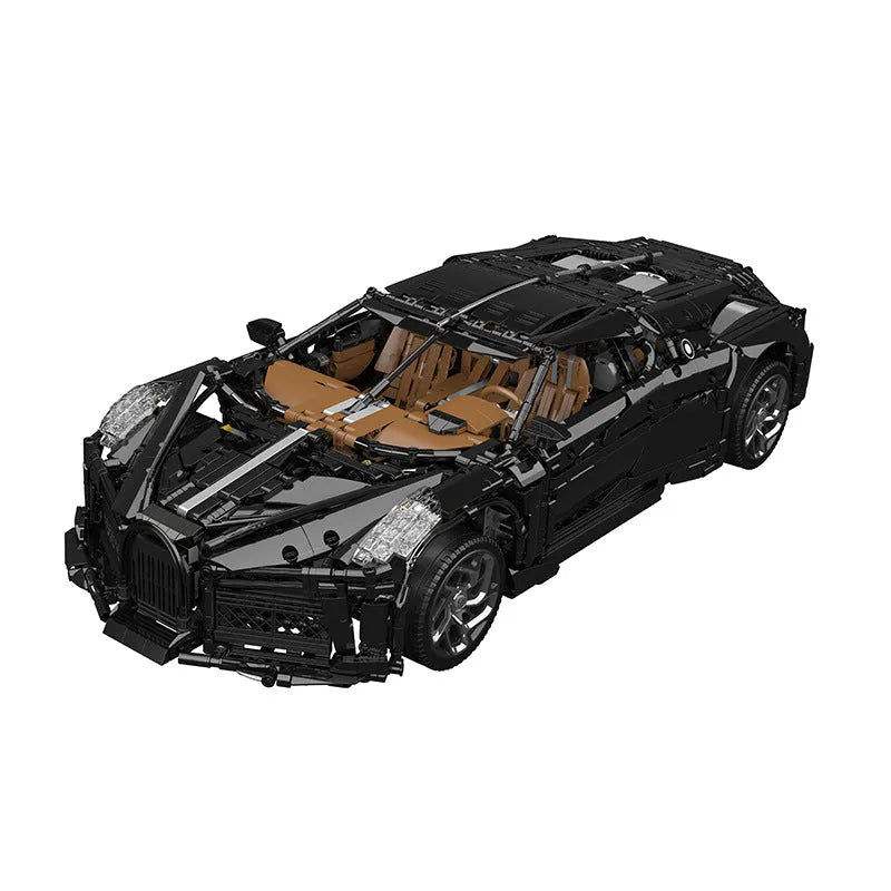Building Blocks MOC Motorized Bugatti La Voiture Noire Racing Car Bricks Toy - 1