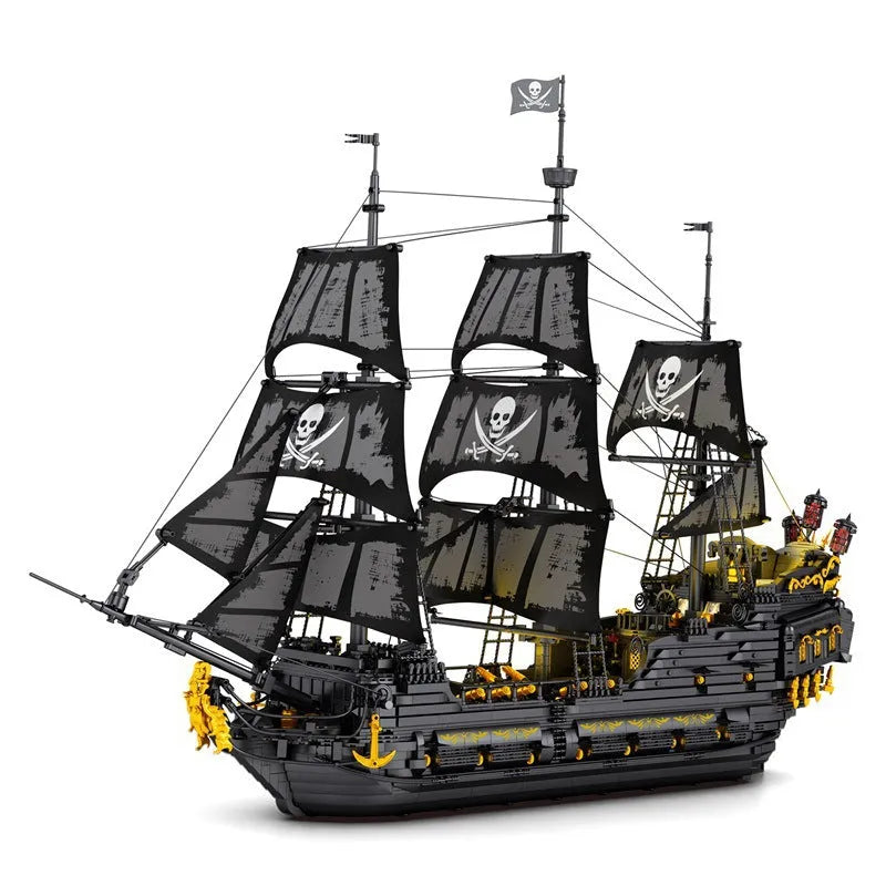 Building Blocks Pirates Of Caribbean MOC Black Pearl Ship Bricks Toy - 1