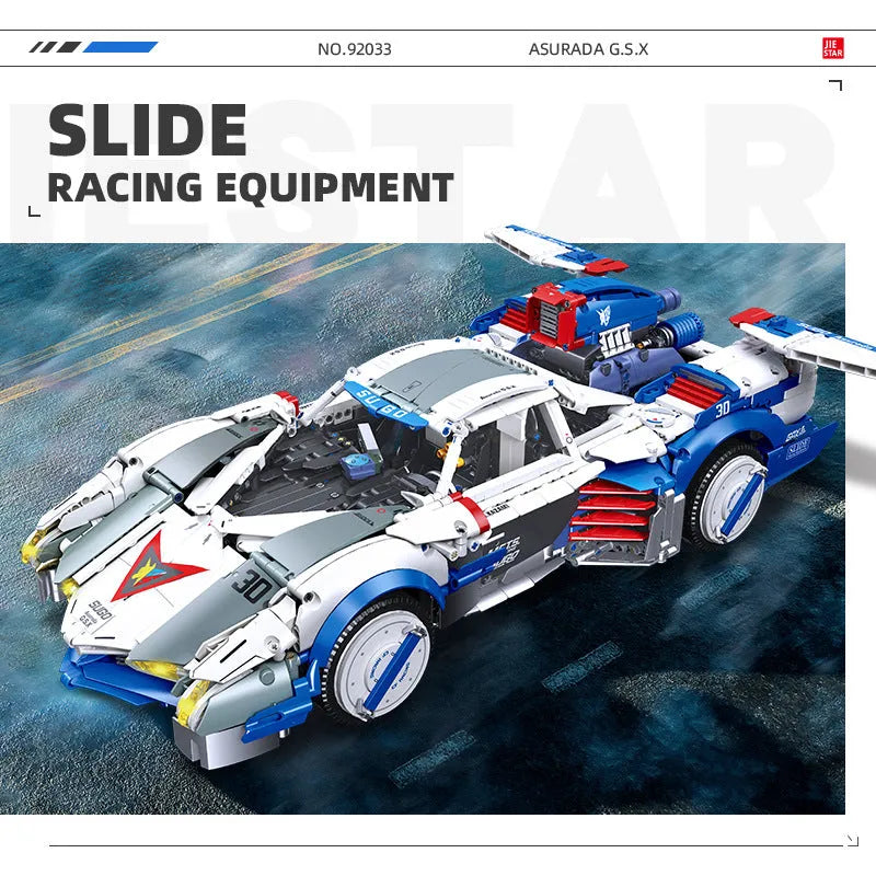 Building Blocks Technic MOC SUGO Asurada GSX Sports Car Bricks Toy Construction Set Toys - 2