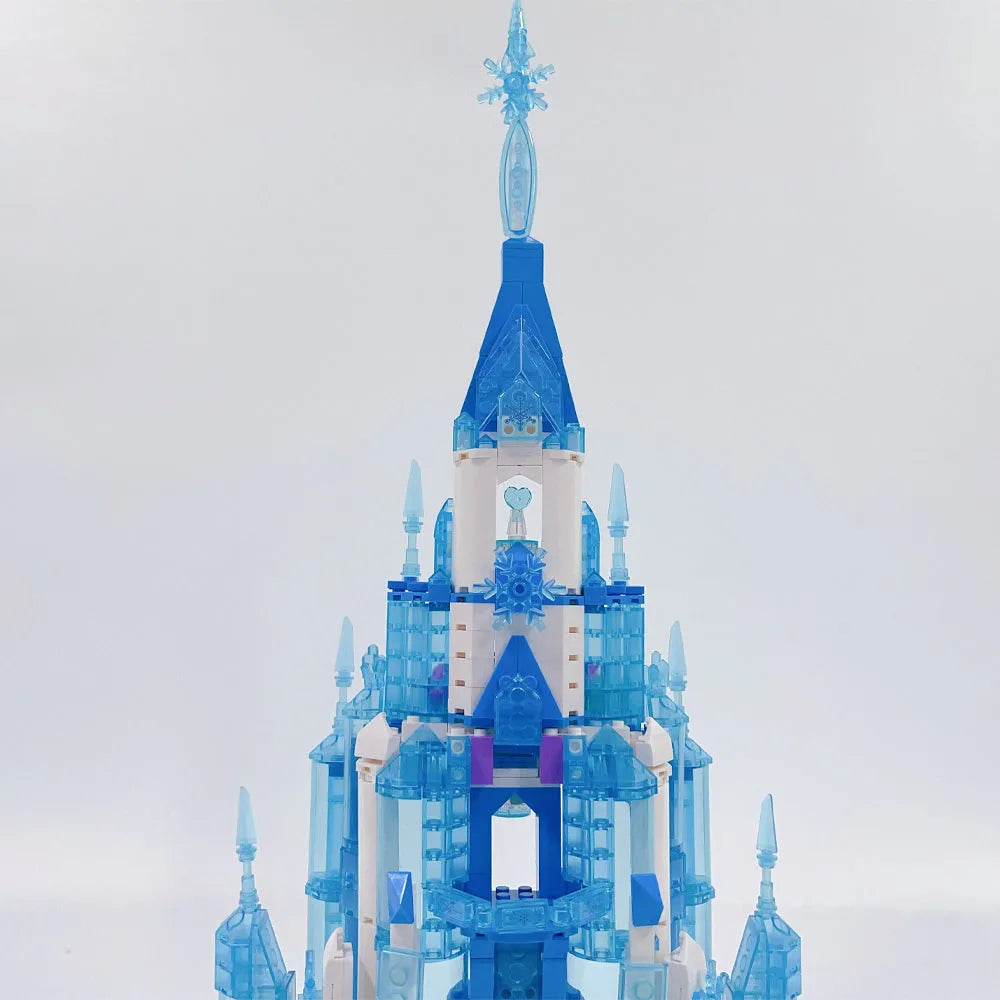 Building Blocks Creative MOC Expert Frozen Ice Castle Bricks Toy - 7