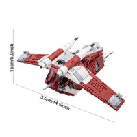 Thumbnail for Building Blocks Star Wars MOC Coruscant Guard Gunship Bricks Toy - 2