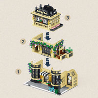 Thumbnail for Building Blocks Creator Experts MOC City Cafe Block Module Bricks Toy - 6