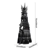 Thumbnail for Building Blocks Movie MOC UCS Pinnacle Of Orthanc Tower Kids Toys - 6