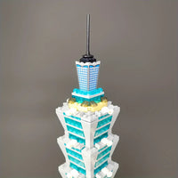 Thumbnail for Building Blocks MOC Architecture Taipei 101 Tower Bricks Toys - 8