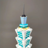 Thumbnail for Building Blocks MOC Architecture Taipei 101 Tower Bricks Toys Construction Set Toys - 8