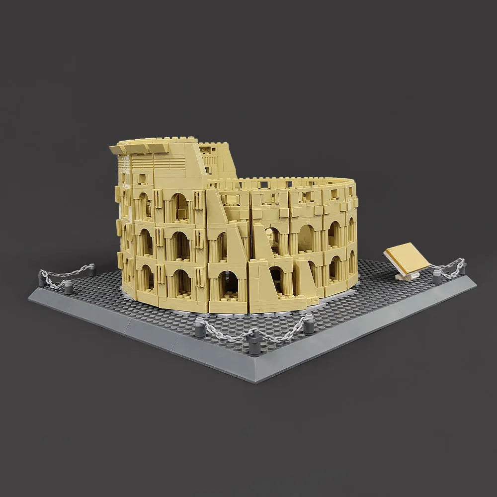 Building Blocks MOC Architecture Italy Rome Colosseum Bricks Toy - 19