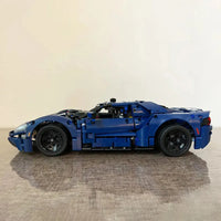 Thumbnail for Building Blocks Technic MOC 2022 Ford GT Classic Racing Car Bricks Toy - 6