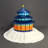 Thumbnail for Building Blocks MOC Architecture Temple Of Heaven Bricks Toy - 4