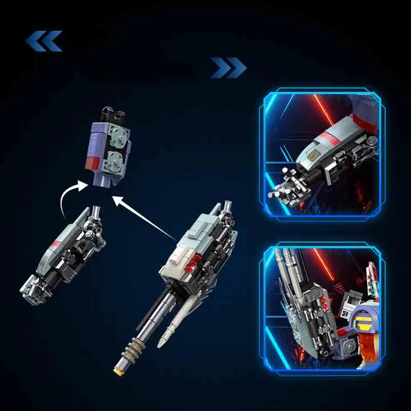 Building Blocks Super Hero Blitz Wing Mecha Robot Warrior Bricks Toy Construction Set Toys - 6