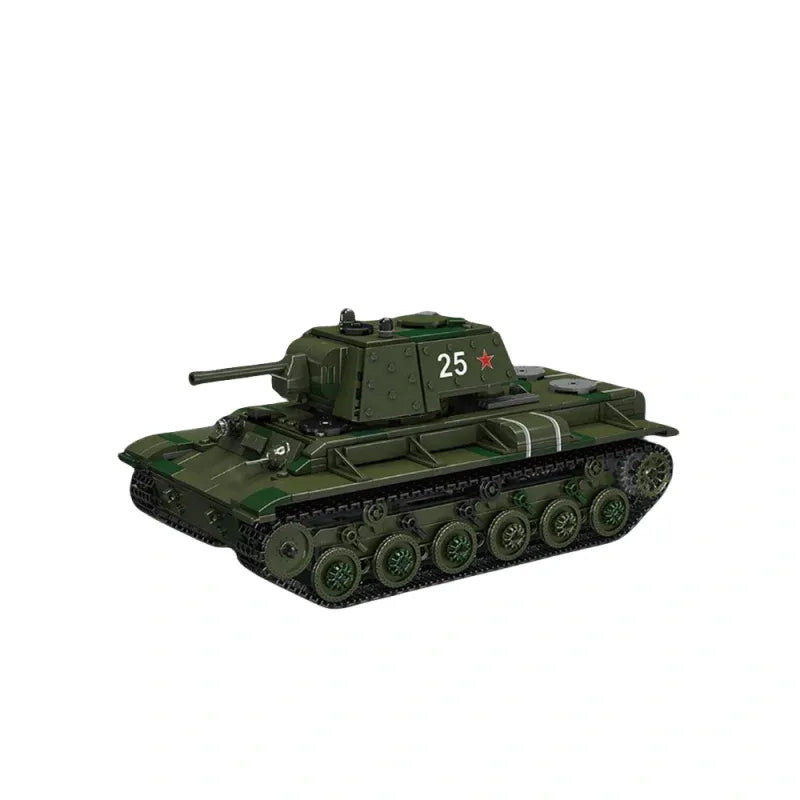 Building Blocks Military Motorized KV-1 Heavy Tank Bricks Toy Construction Set Toys - 1