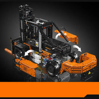 Thumbnail for Building Blocks Tech Motorized RC Heavy Forklift Truck Bricks Toy - 8